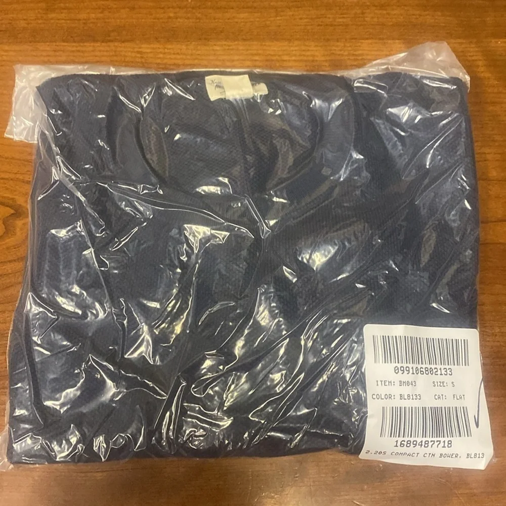 New J Crew Cotton piqué-stitch crewneck sweater Item BM043